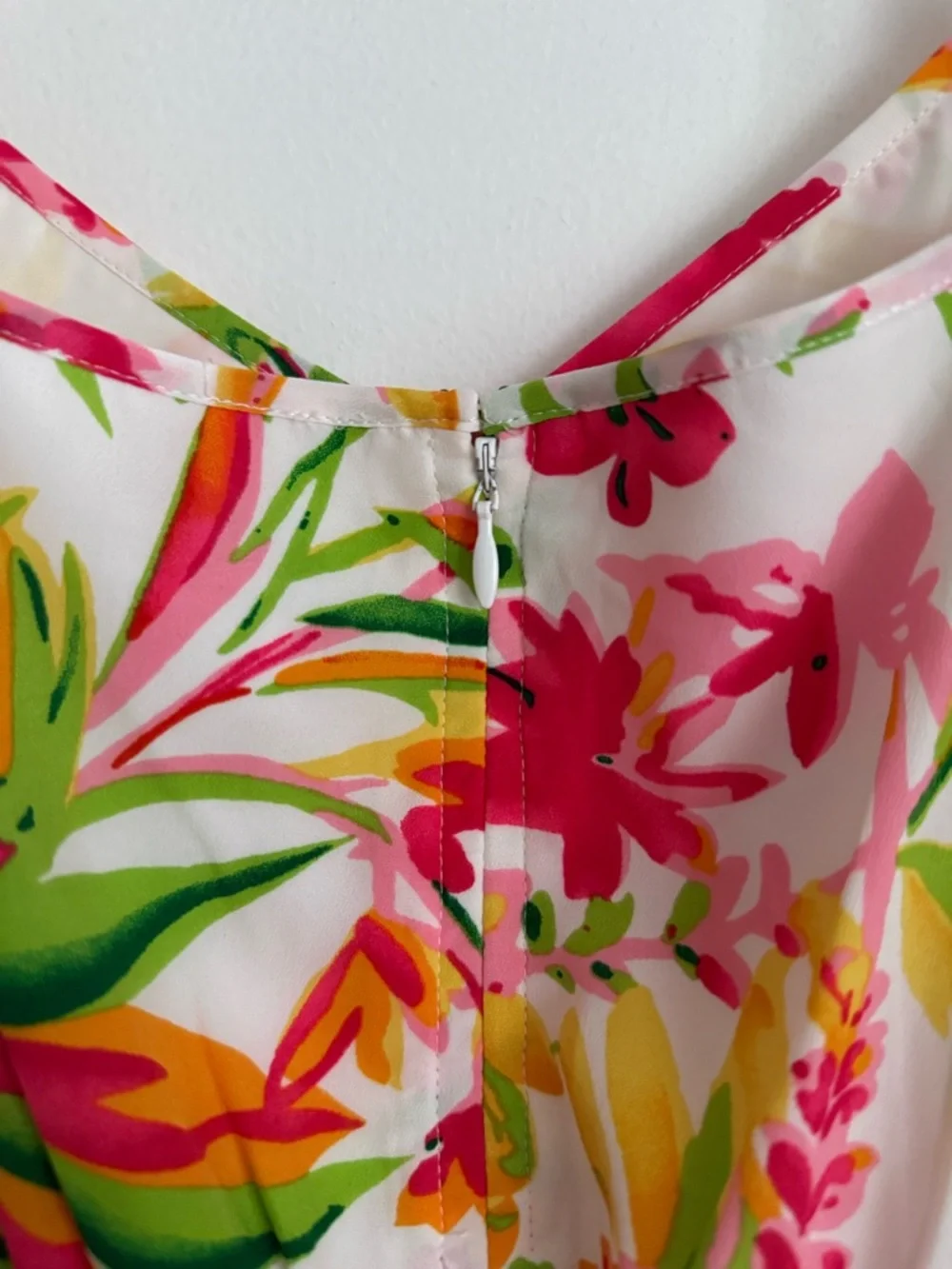 NWT J Crew Tropical Floral Seaside Cami Dress Spaghetti Strap Dress w/Pockets 14